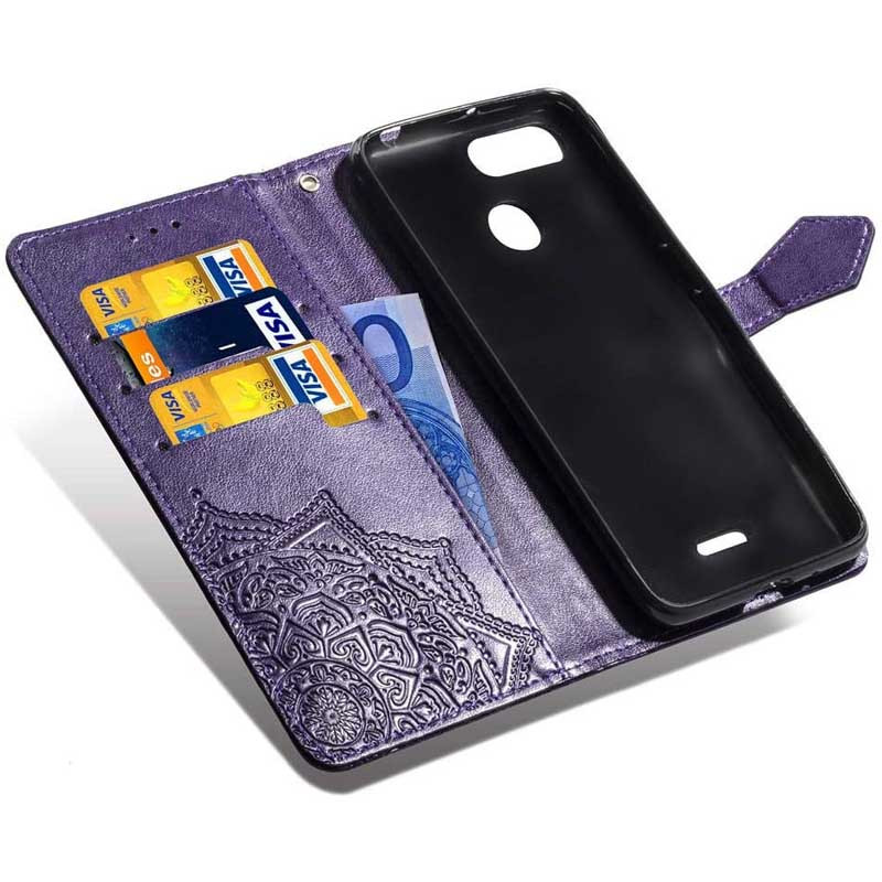 Фото Кожаный чехол-книжка Art Case с визитницей для Xiaomi Redmi 6 (Фиолетовый) в магазине vchehle.ua