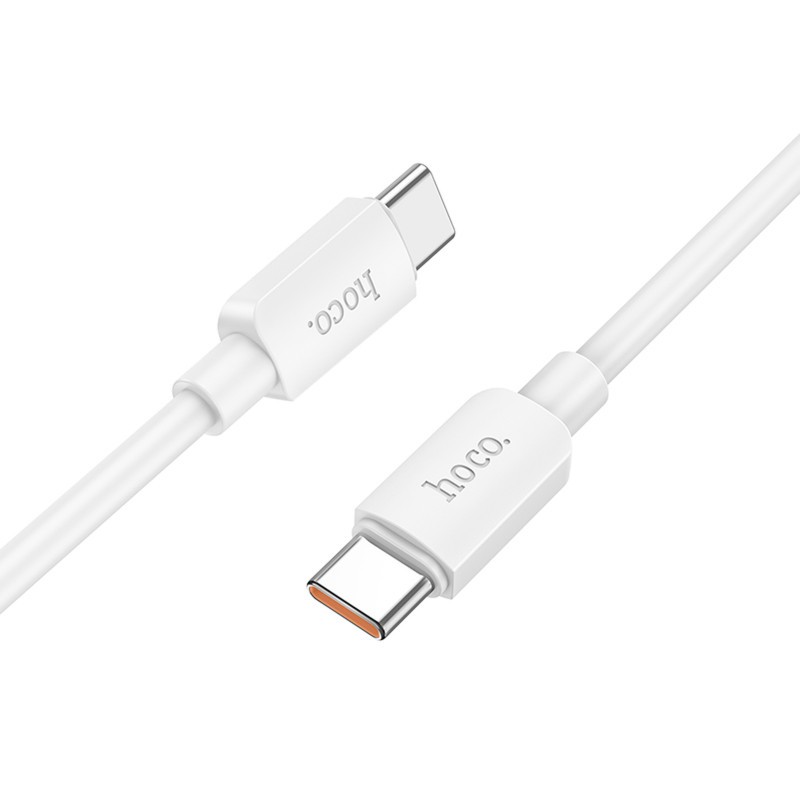 Фото Дата кабель Hoco X96 Hyper Type-C to Type-C 100W (1m) (White) на vchehle.ua