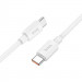 Фото Дата кабель Hoco X96 Hyper Type-C to Type-C 100W (1m) (White) на vchehle.ua