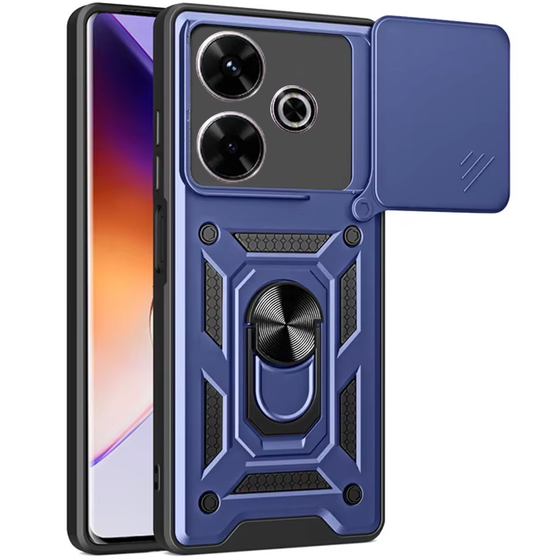 Ударостійкий чохол Camshield Serge Ring на Xiaomi Redmi 13 4G / Poco M6 4G (Синій)