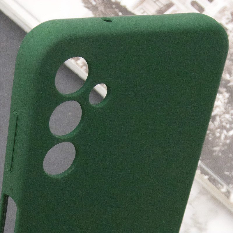 Чехол Silicone Cover Lakshmi Full Camera (AA) with logo для Samsung Galaxy A15 4G/5G / M15 5G (Зеленый / Dark green) в магазине vchehle.ua