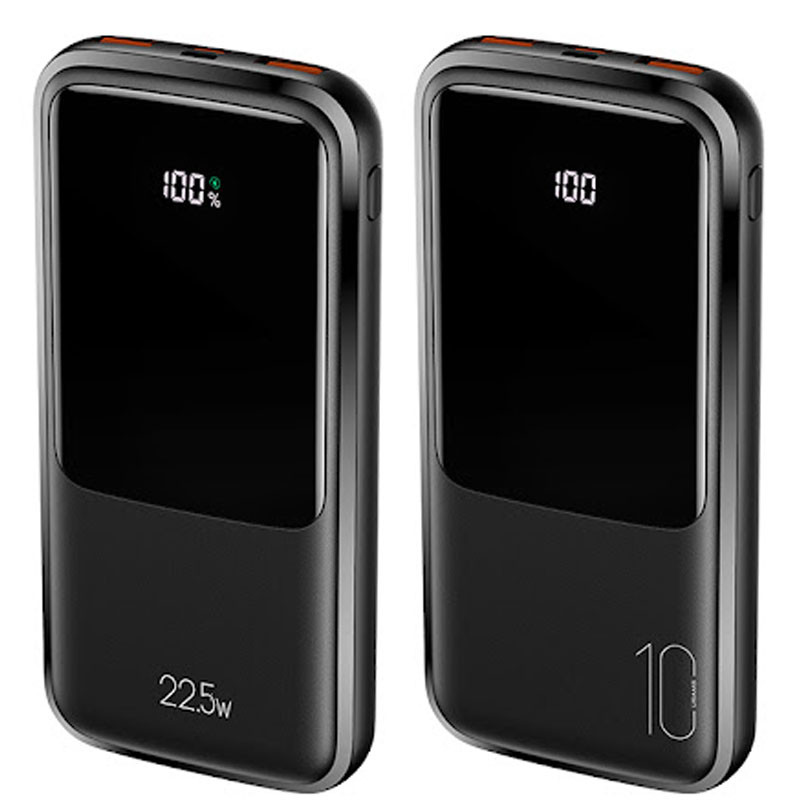 Портативний зарядний пристрій Usams US-CD161 PB58 Dual QC3.0+PD Digital Display 10000 mAh (Чорний)
