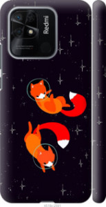 Чехол Лисички в космосе для Xiaomi Redmi 10C