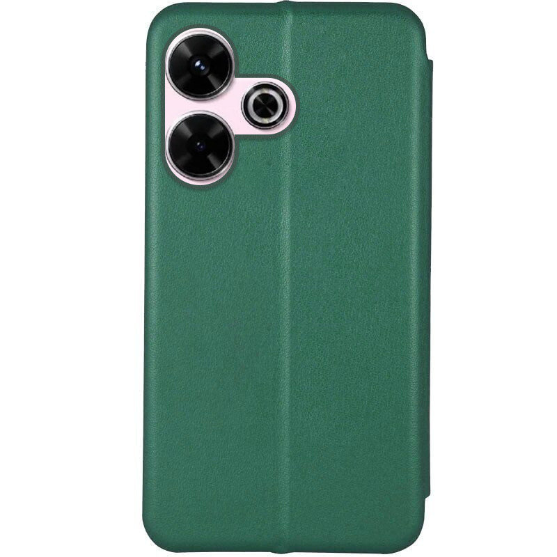 Фото Кожаный чехол-книжка Classy для Xiaomi Redmi 13 4G / Poco M6 4G (Зеленый) на vchehle.ua