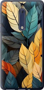 

Чохол Кольорове листя на Nokia 5 1629760