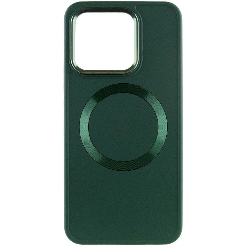 Фото TPU чохол Bonbon Metal Style with Magnetic safe на Xiaomi Redmi Note 13 Pro+ (Зелений / Pine green) на vchehle.ua