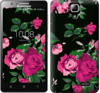 

Чохол Троянди на чорному тлі на Lenovo A536 546914