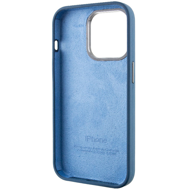 Купити Чохол Silicone Case Metal Buttons (AA) на Apple iPhone 13 Pro (6.1") (Синій / Navy blue) на vchehle.ua