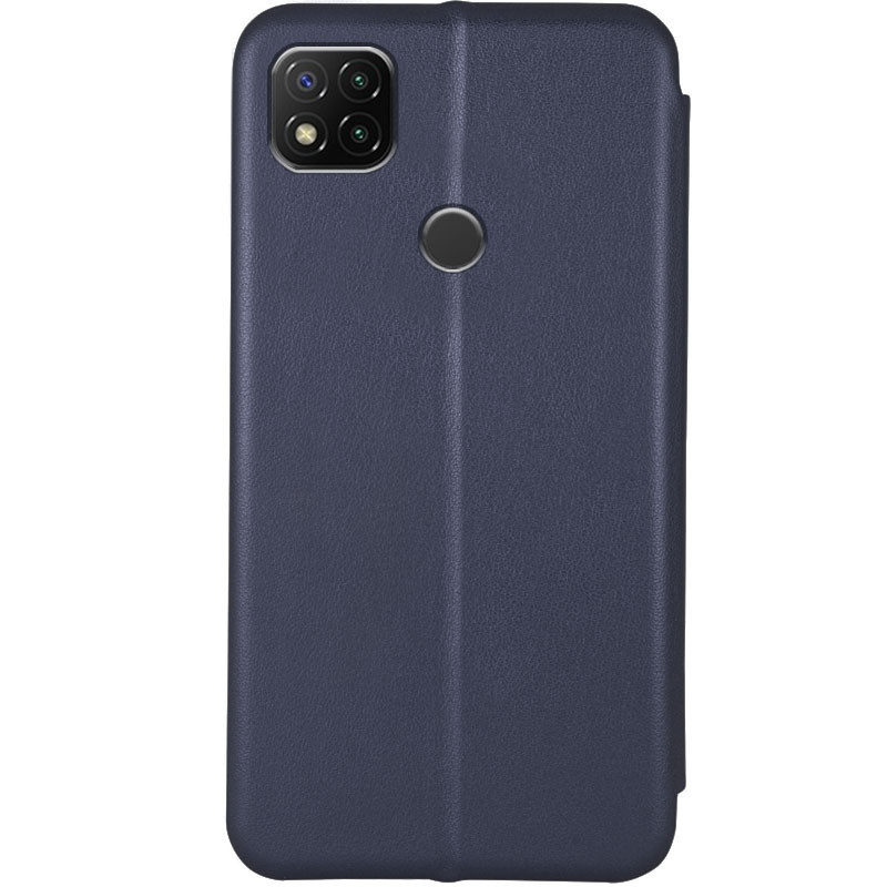 Фото Кожаный чехол (книжка) Classy для Xiaomi Redmi 9C / 10A (Темно-синий) на vchehle.ua