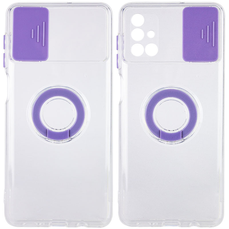 

Чохол Camshield ColorRing TPU зі шторкою для камери на Samsung Galaxy M51 (Бузковий) 1162298