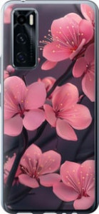 Чехол Пурпурная сакура для Vivo V20 SE