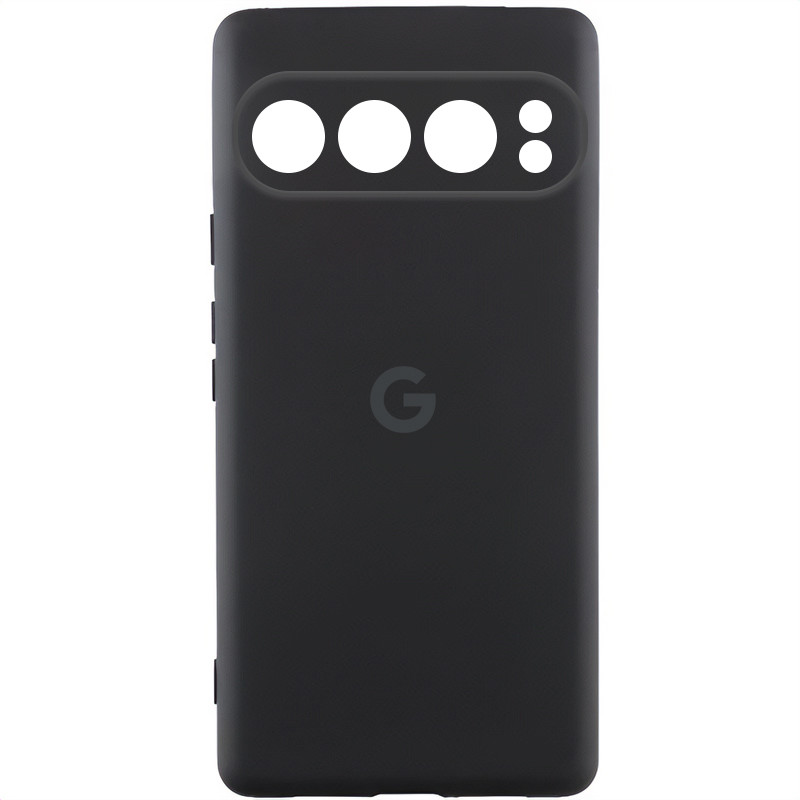 Чехол Silicone Cover Lakshmi Full Camera (AAA) with Logo для Google Pixel 9 Pro (Черный / Black)