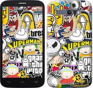 

Чехол Popular logos для Alcatel One Touch POP C9 657708