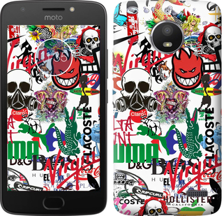 

Чохол Many different logos на Motorola Moto E4 689120