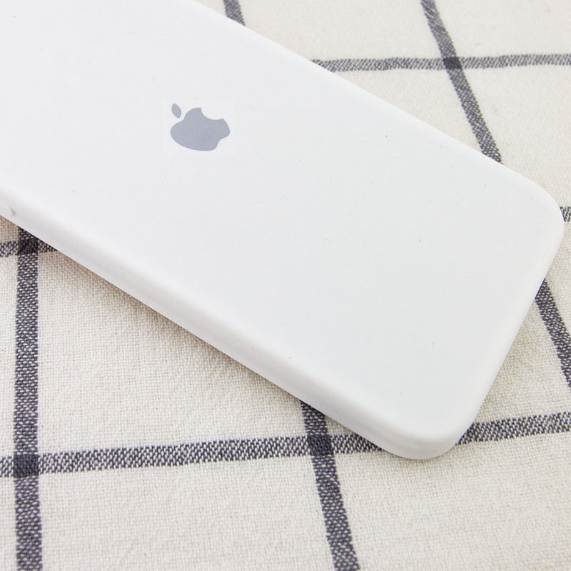 Фото Чехол Silicone Case Square Full Camera Protective (AA) для Apple iPhone 11 Pro Max (6.5") (Белый / White) на vchehle.ua