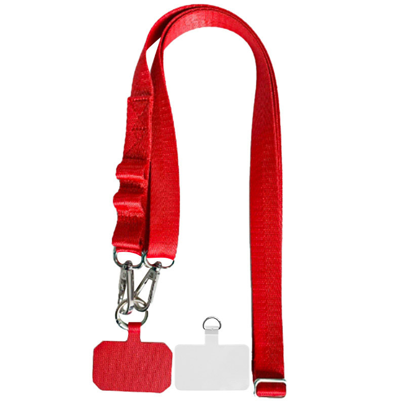 Шнурок широкий с двумя креплениями (2см) 140см (Red)