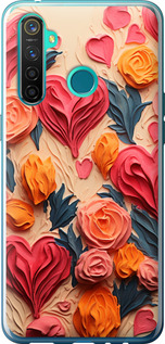 

Чехол Сердечки 3 для Realme 5 Pro 1645600