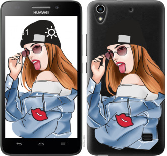 

Чехол Девушка v3 для Huawei Honor 4 Play 843140