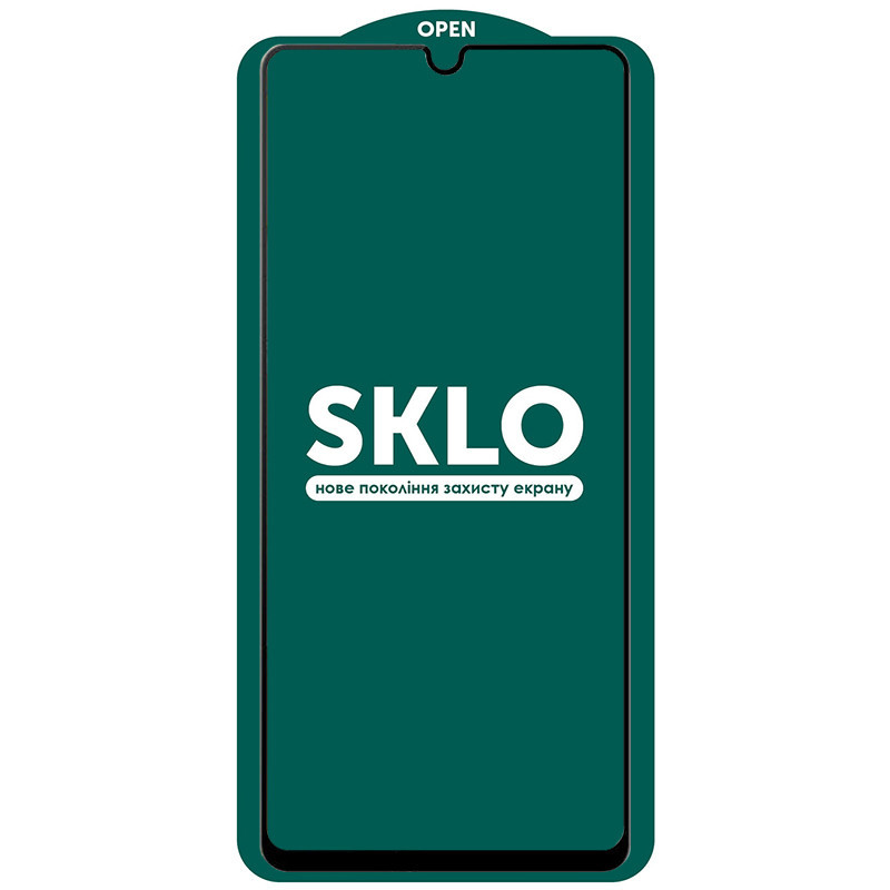 Фото Защитное стекло SKLO 5D для Samsung Galaxy A04 / A04s / A04e (Черный) на vchehle.ua