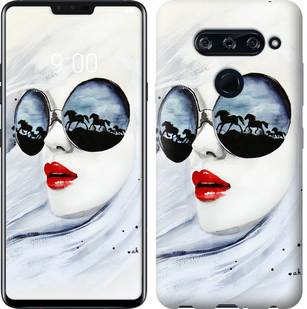 

Чехол Девушка акварелью для LG V40 ThinQ 689887
