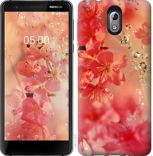 

Чехол Розовые цветы для Nokia 2.2 742221