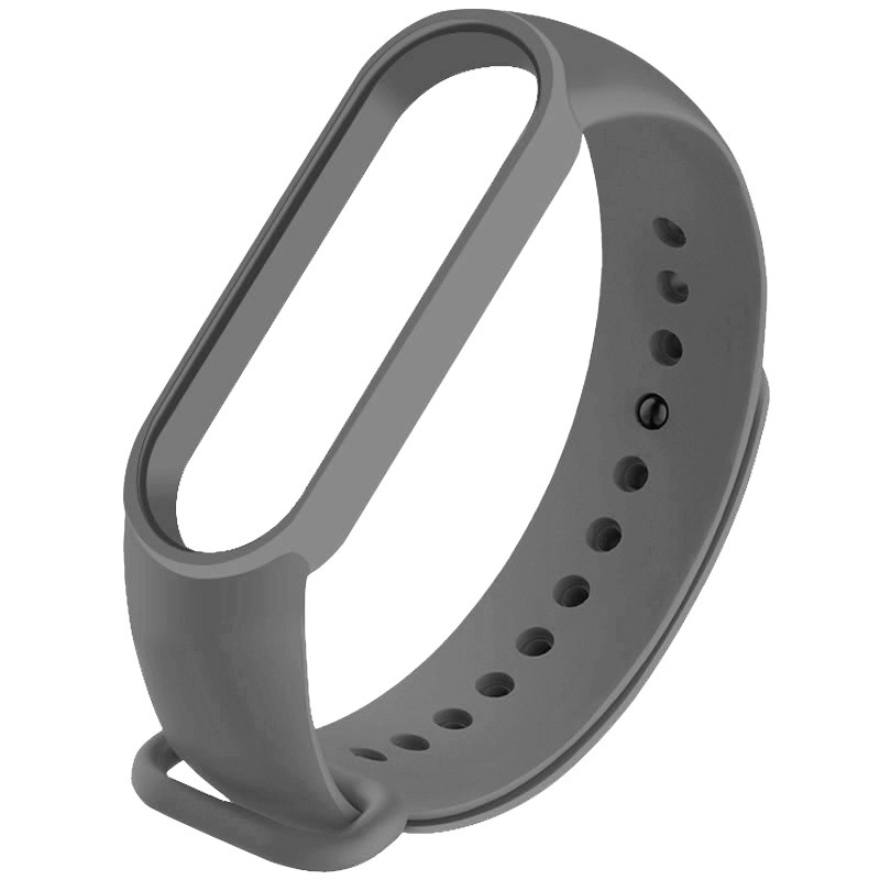 

Силиконовый ремешок для Xiaomi Mi Band 5 / 6 (Серый / Gray) 909237