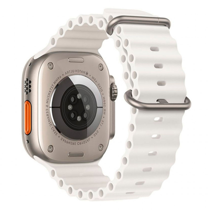 Фото Ремінець Hoco WA12 Original series Apple watch (42/44/45/49mm) (White) на vchehle.ua