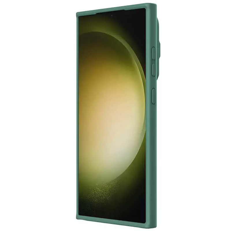 Купить Силиконовая накладка Nillkin Camshield Silky Prop для Samsung Galaxy S24 Ultra (Dark Green) на vchehle.ua