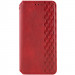 Кожаный чехол-книжка GETMAN Cubic (PU) для Oppo A78 4G (Красный)