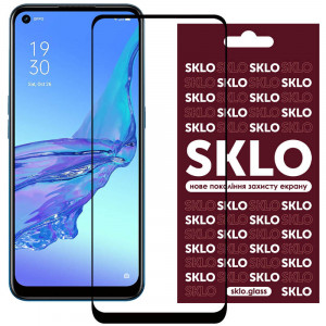 Защитное стекло SKLO 3D (full glue) для Oppo A53