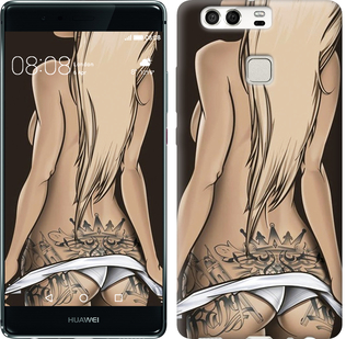 

Чехол Девушка с татуировкой для Huawei P9 644413