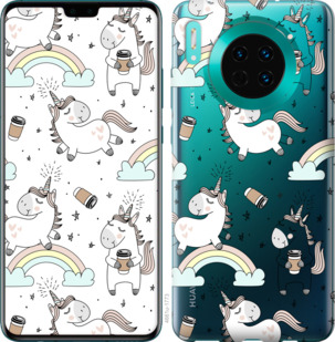 

Чехол Единорог и кофе для Huawei Mate 30 Pro 876461