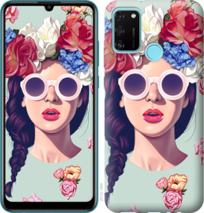 

Чехол Девушка с цветами для Huawei Honor 9A 920003