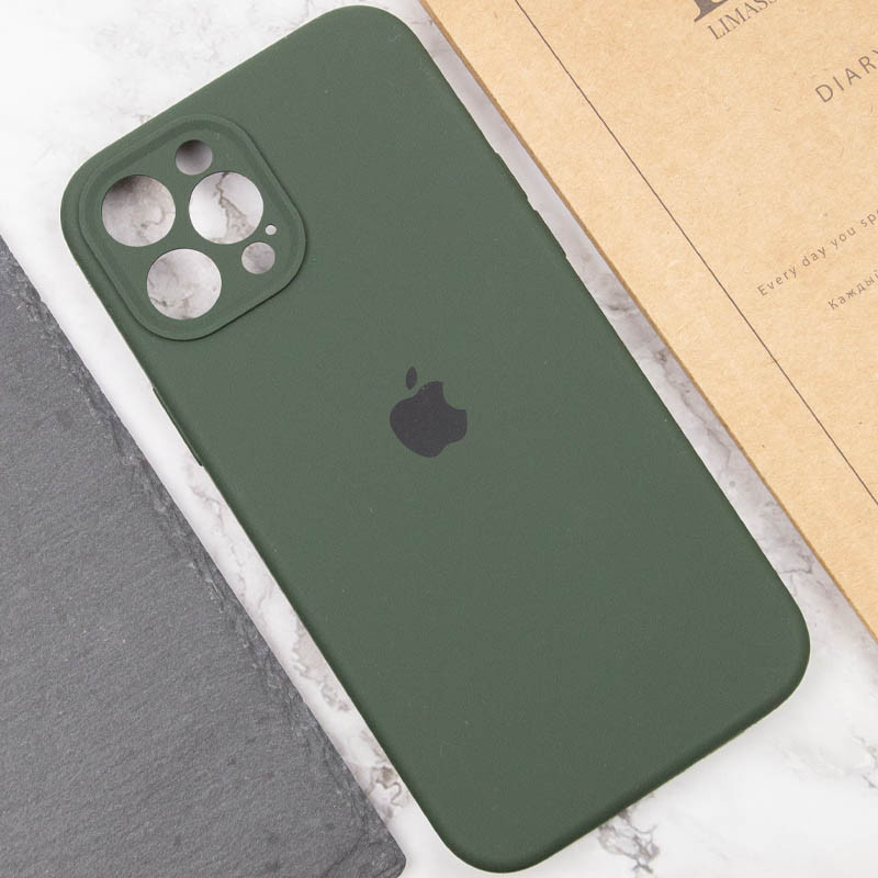 Купити Чохол Silicone Case Full Camera Protective (AA) на Apple iPhone 12 Pro Max (6.7") (Зелений / Cyprus Green) на vchehle.ua