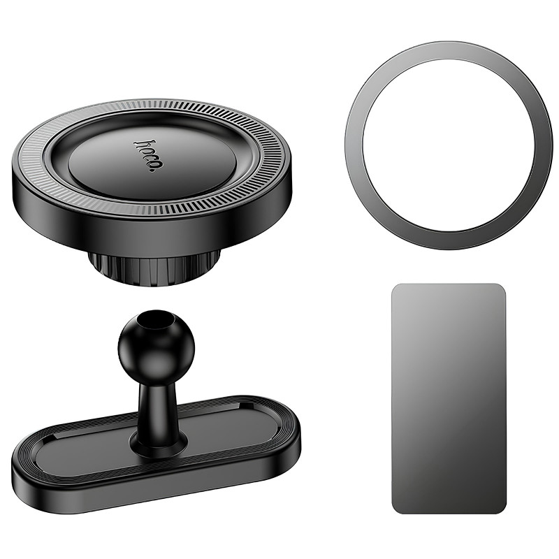 Автодержатель Hoco H58 Show ring magnetic (multi-scene) (Black) в магазине vchehle.ua