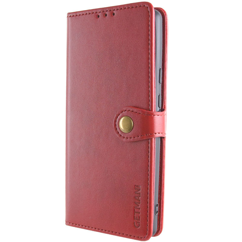 Заказать Кожаный чехол-книжка GETMAN Gallant (PU) для Motorola Moto G05 / E15 (Красный) на vchehle.ua