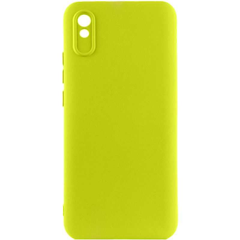 Чохол Silicone Cover Lakshmi Full Camera (A) на Xiaomi Redmi 9A (Жовтий / Flash)