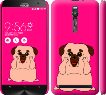 

Чехол Весёлый мопс для Asus Zenfone 2 ZE551ML 928698