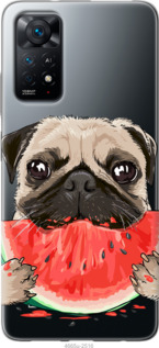 

Чохол Мопс і кавун для Xiaomi Redmi Note 11 (Global) 1368139