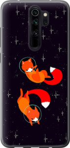 Чехол Лисички в космосе для Xiaomi Redmi Note 8 Pro