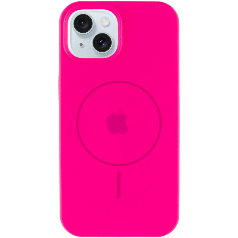 Фото Чохол Silicone Case Full Protective (AA) with Magnetic Safe на Apple iPhone 14 Plus (6.7") (Рожевий / Barbie pink) на vchehle.ua