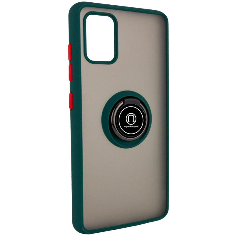 

TPU+PC чехол Deen ColorEdgingRing for Magnet для Samsung Galaxy A51 (Зеленый) 895823