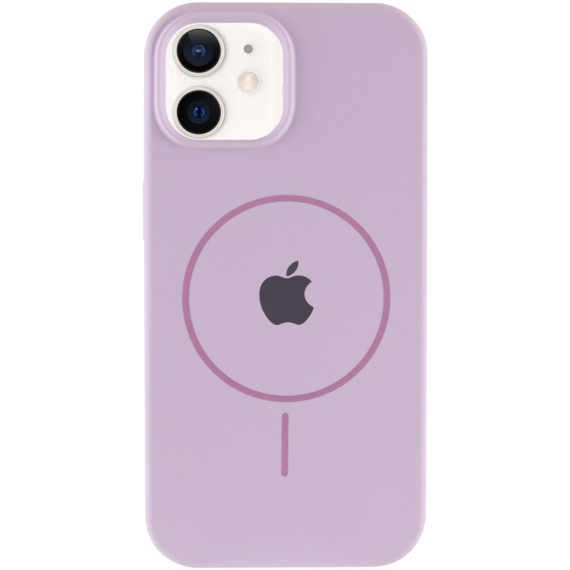 Фото Чехол Silicone Case Full Protective (AA) with Magnetic Safe для Apple iPhone 11 (6.1") (Сиреневый / Lilac) на vchehle.ua