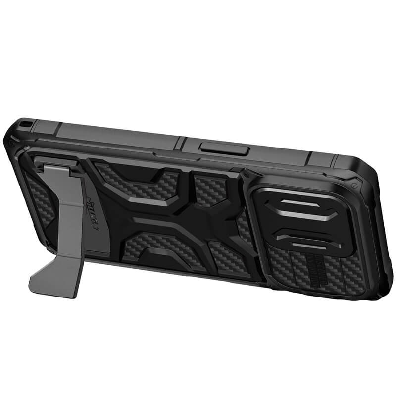 Фото TPU+PC чохол Nillkin CamShield Adventurer Pro (шторка на камеру) на Apple iPhone 14 Pro (6.1") (Armor Black) в маназині vchehle.ua