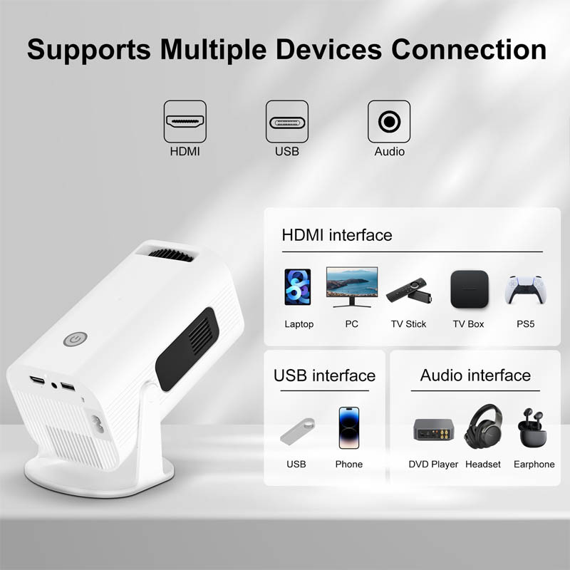 Купити Проектор 4k Android HP330 (White) на vchehle.ua