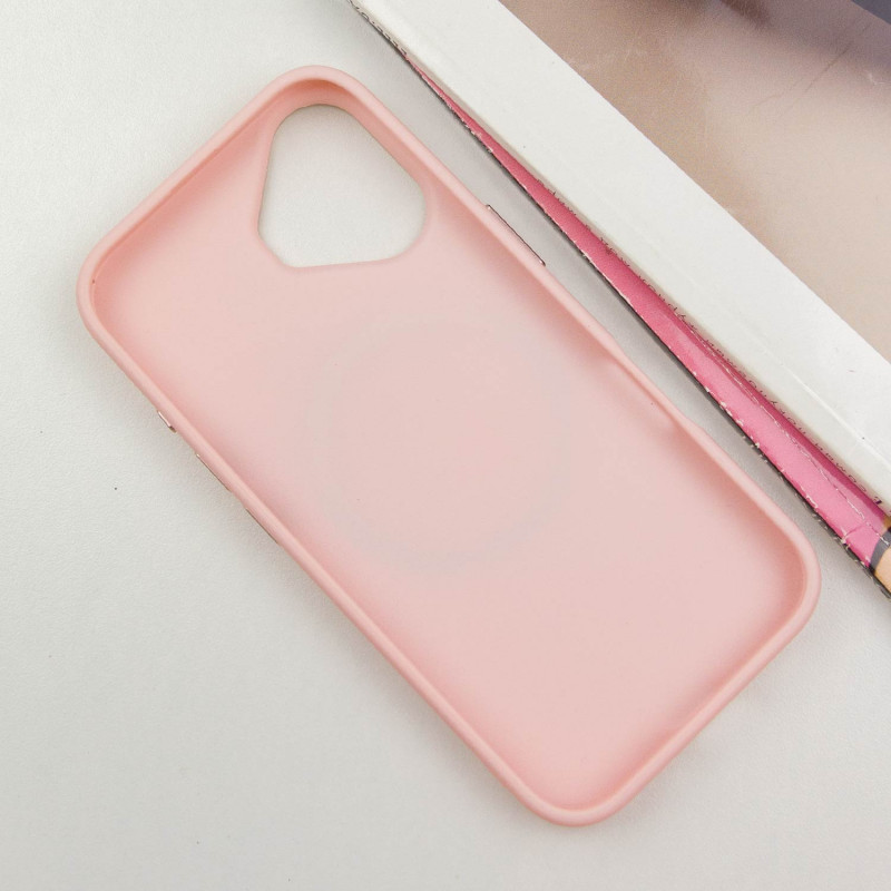 Фото TPU чехол Bonbon Metal Style with Magnetic safe для Apple iPhone 16 Plus (6.7") (Розовый / Light Pink) на vchehle.ua