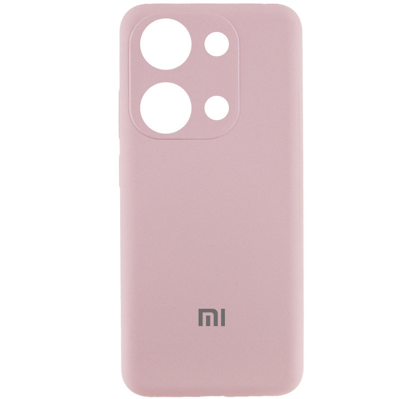 Чехол Silicone Cover Lakshmi Full Camera (AAA) with Logo для Xiaomi Redmi Note 13 4G (Розовый / Pink Sand)