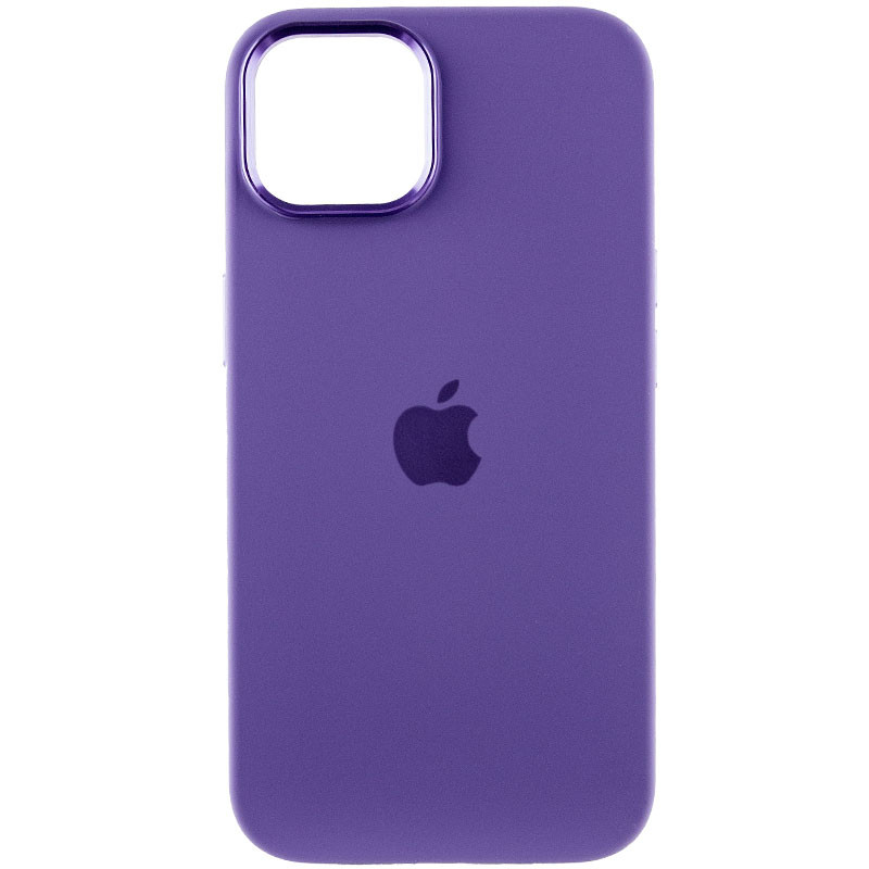 Фото Чехол Silicone Case Metal Buttons (AA) для Apple iPhone 14 (6.1") (Фиолетовый / Iris) на vchehle.ua