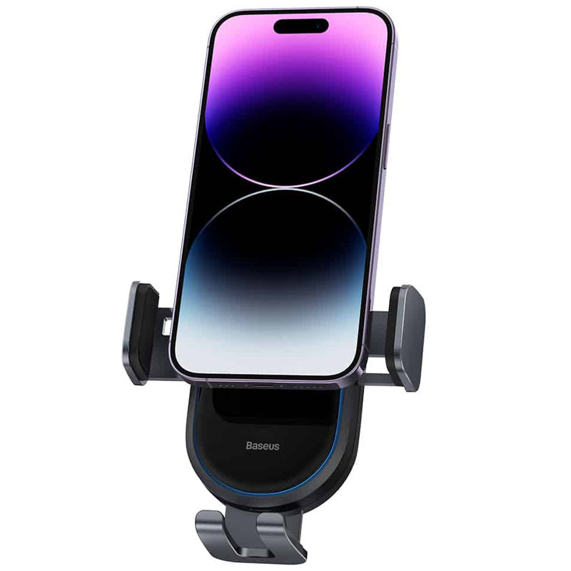 Фото Автодержатель с БЗУ Baseus LightChaser Wireless Charging Electric Car Mount 15W (C40355900121-00) (Black) в магазине vchehle.ua