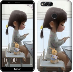 

Чехол Милая девочка с зайчиком для Huawei Honor 7X 658129